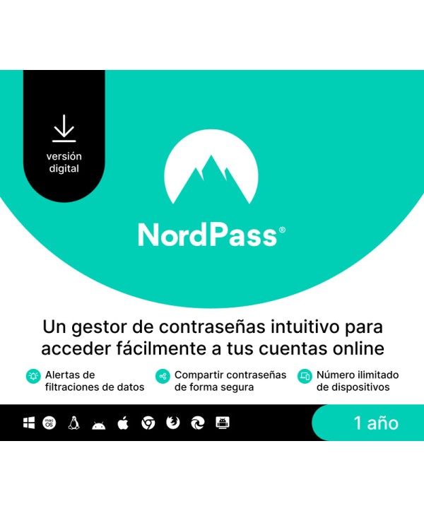 NordPass Premium ES 1 Jahr / Unlimited Devices Key EUROPE